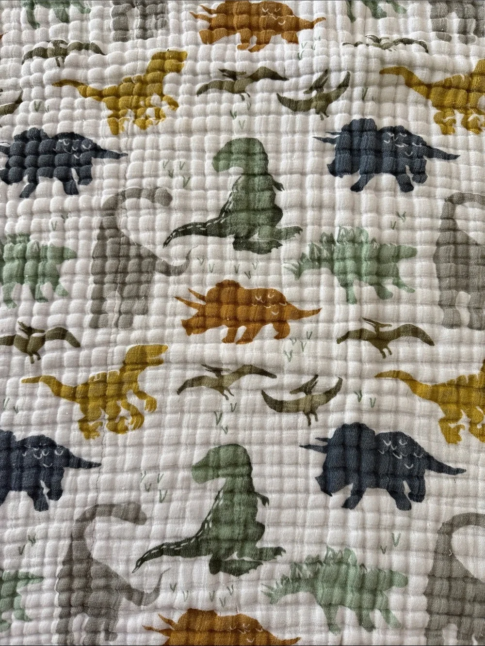 Little Unicorn Original Cotton Muslin Quilt - Dino Friends